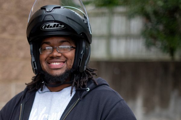 Photo of a MyCityRides partner wearing a helmet.